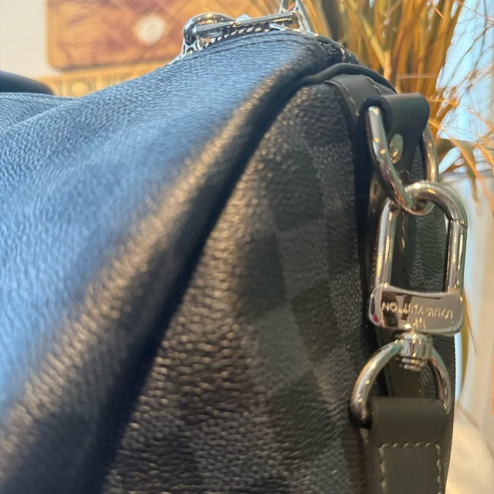 Louis Vuitton Blue Duffel Bag with Luxurious Design